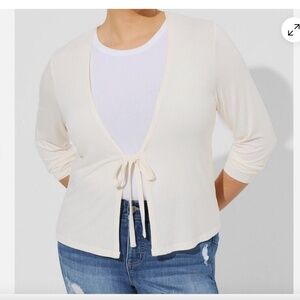 Torrid Super Soft Tie-Front Cardigan - Size 00